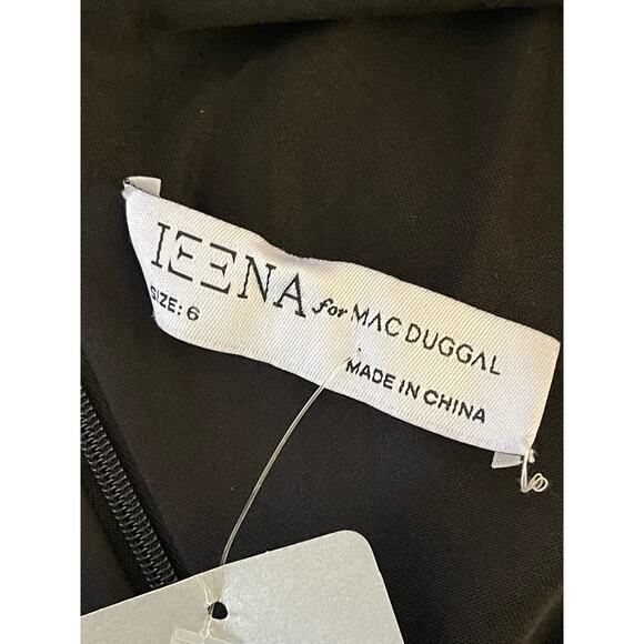 Mac Duggal One Shoulder Ruffle Evening Gown Black Style 26372 Size 6 NWT - Picture 8 of 9